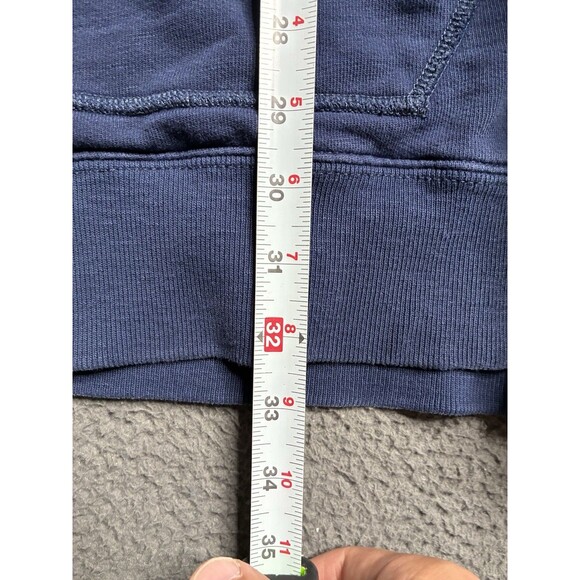 Polo Ralph Lauren Hoodie Mens 4XB Big Blue Sweatshirt Flag Patch Thermal Lined - Picture 7 of 16